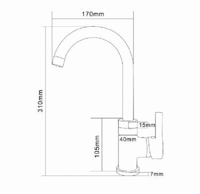 ELLSI OLONA COPPER MONO SINGLE LEVER SIDE ACTION KITCHEN SINK MIXER TAP with SWIVEL SPOUT, PDT-000039 **SPECIAL OFFER** ELLSI OLONA COPPER MONO SINGLE LEVER SIDE ACTION KITCHEN SINK MIXER TAP with SWIVEL SPOUT, PDT-000039 **SPECIAL OFFER**